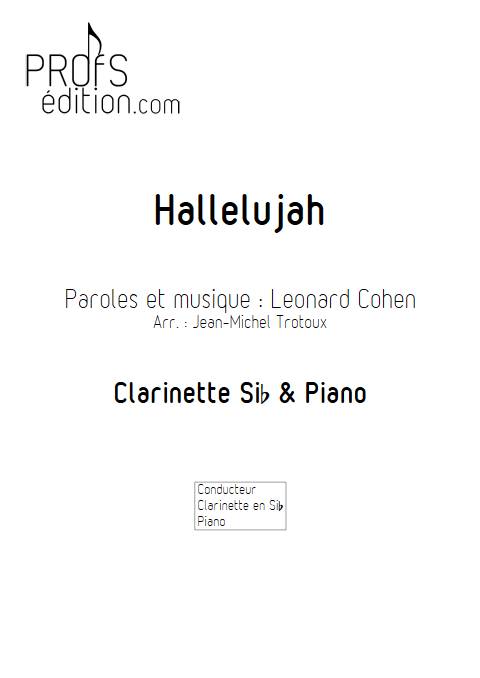 Hallelujah - Clarinette & Piano - COHEN L. - front page