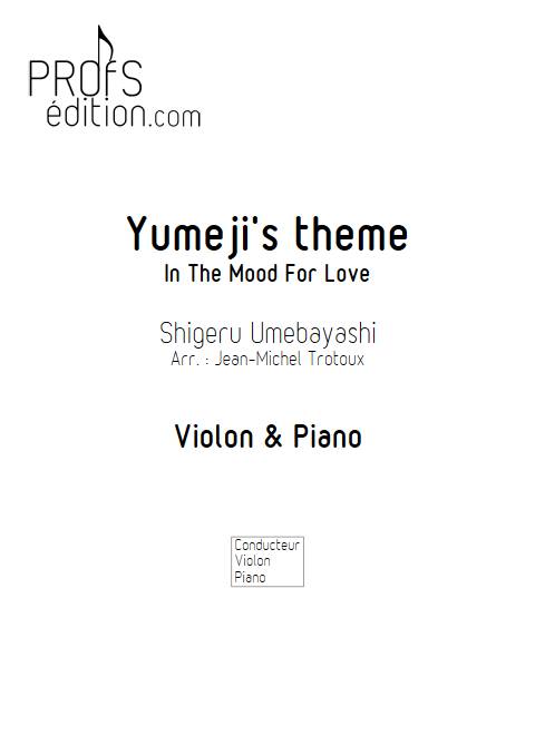 Yumeji's theme (in The Mood For Love) - Violon & Piano - UMEBAYASHI S. - front page