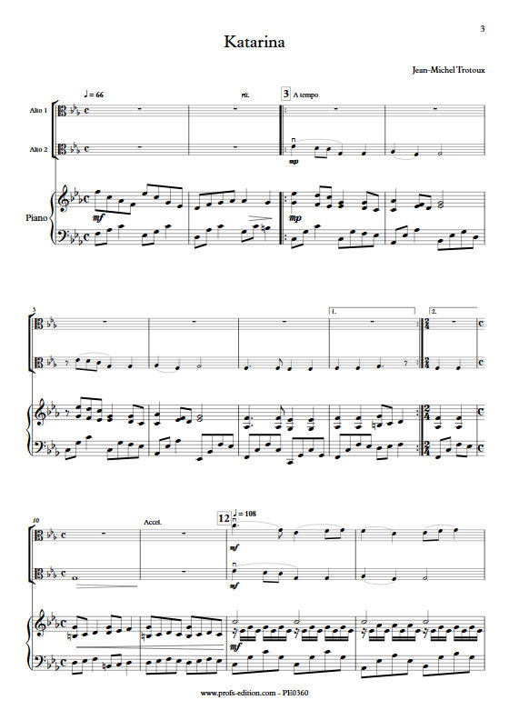 Katarina - Trio 2 Altos et Piano - TROTOUX J. M. - app.scorescoreTitle