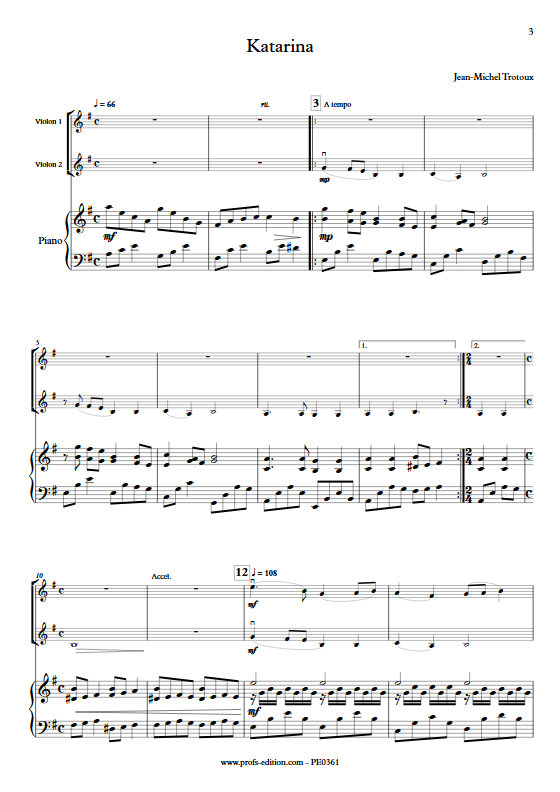 Katarina - Trio 2 Violons et Piano - TROTOUX J. M. - app.scorescoreTitle