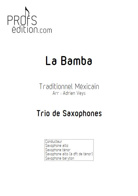 La Bamba - Trio de Saxophones - Traditionnel Mexicain - front page