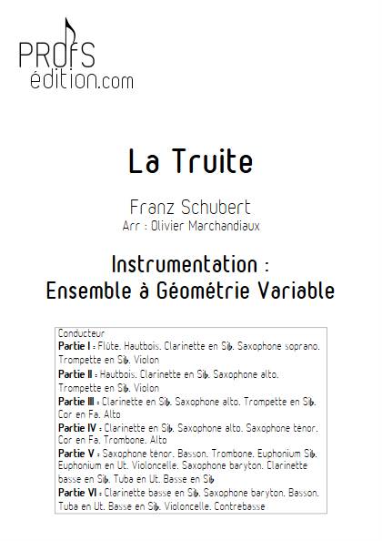 La Truite - Ensemble Variable - SCHUBERT F. - front page