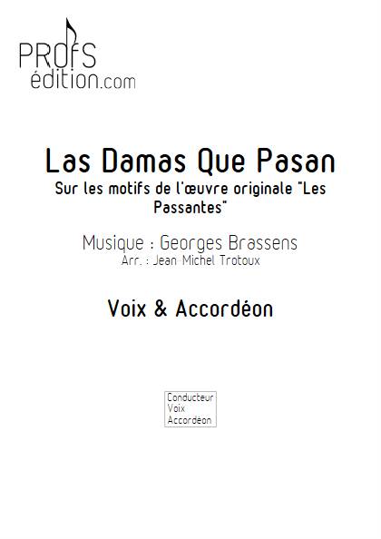 las damas que pasan - Piano Accordéon - BRASSENS G. - front page