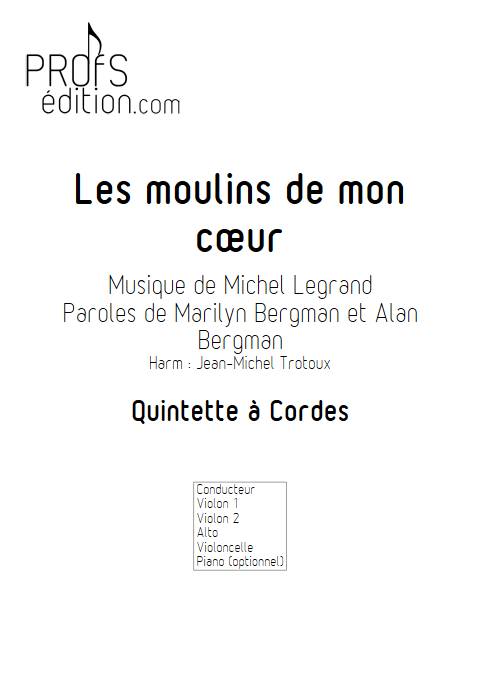 Les moulins de mon coeur - Quatuor à Cordes - LEGRAND M. - front page