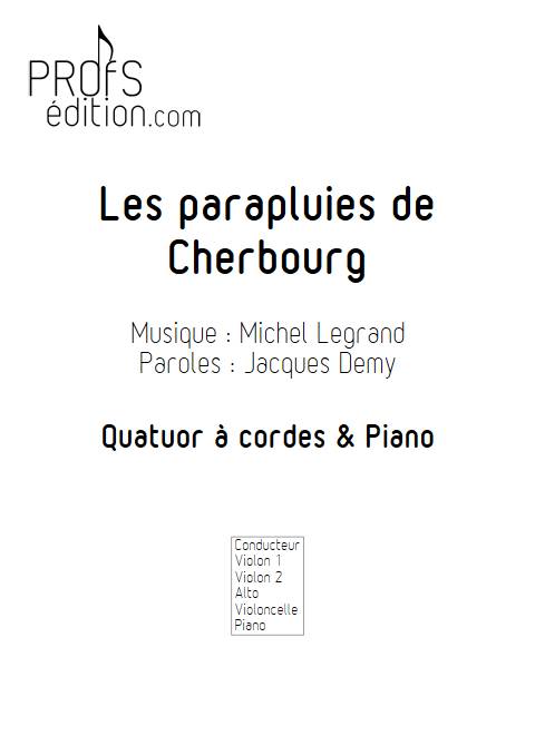 les parapluies de Cherbourg - Quintette à Cordes - LEGRAND M. - front page