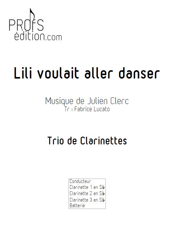 Lili voulait aller danser - Trio de Clarinettes - CLERC J. - front page