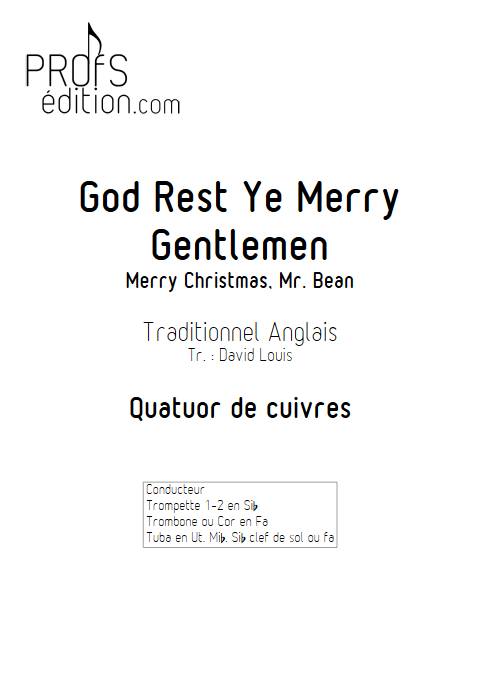 God Rest Ye Merry Gentlemen - Quatuor de cuivres - TRADITIONNEL ANGLAIS - front page