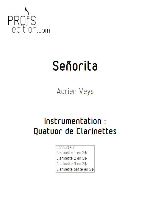 Señorita - Quatuor de Clarinettes - VEYS A. - front page