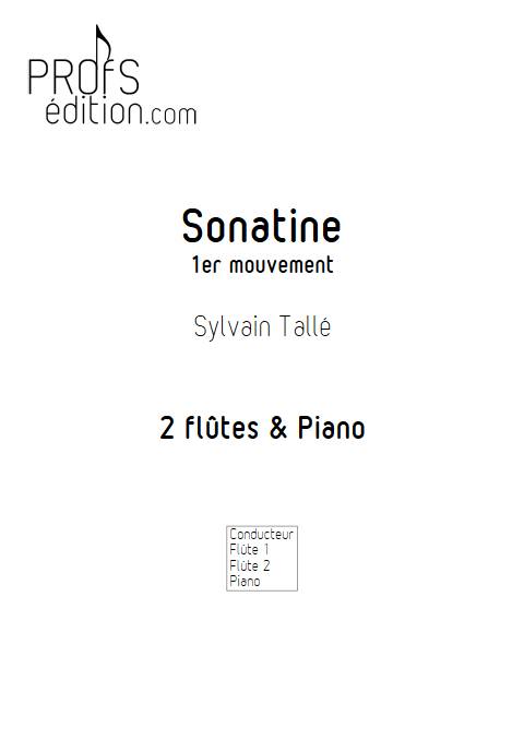 Sonatine - 1er mvt - Trio Flûtes Piano - TALLE S. - front page