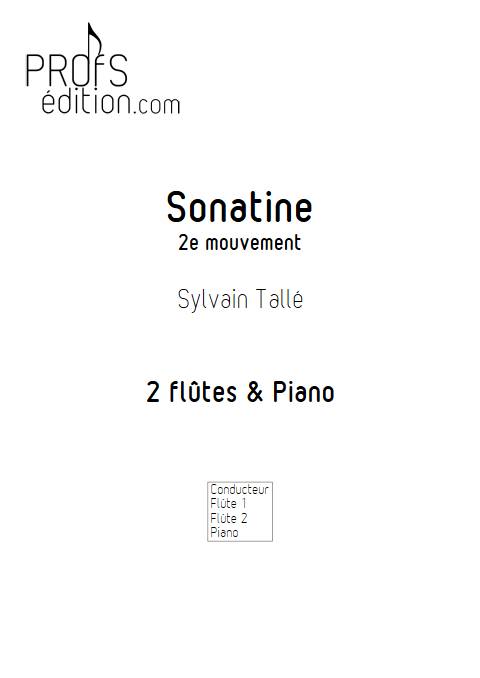 Sonatine - 2e mvt - Trio Flûtes Piano - TALLE S. - app.scorescoreTitle