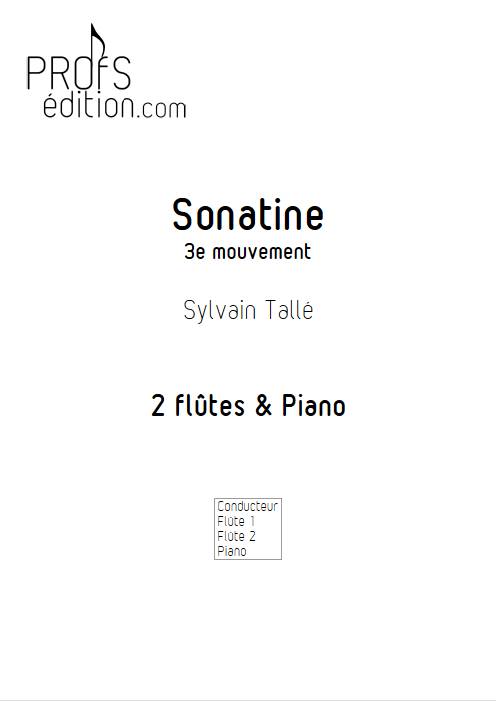Sonatine - 3e mvt - Trio Flûtes Piano - TALLE S. - front page