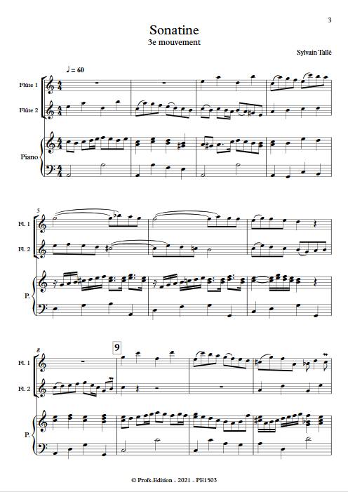 Sonatine - 3e mvt - Trio Flûtes Piano - TALLE S. - app.scorescoreTitle