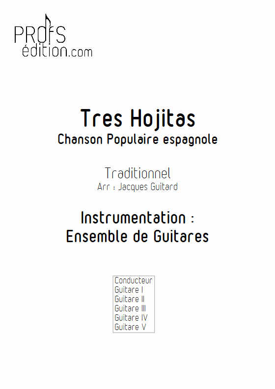 Tres Hojitas - Ensemble Guitares - TRADITIONNEL ESPAGNOL - front page