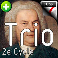 Clavier bien tempéré BWV 847 - Trio - BACH J. S.